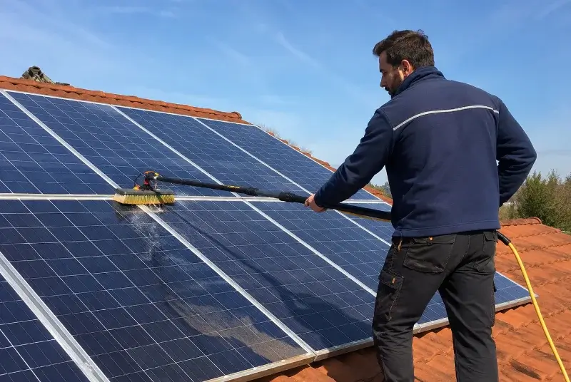 Nettoyage et entretien de panneaux solaires à Mouliets-et-Villemartin